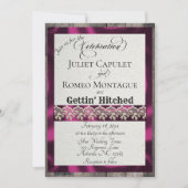 Ribbon & Lace Gettin' Hitched - Plum (Voorkant)