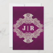 Ribbon & Lace Gettin' Hitched - Plum (Achterkant)