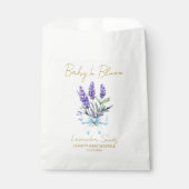 Ribbon | Lavender Seeds Baby Shower Favor Bag Bedankzakje (Voorkant)