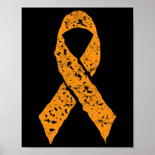 Ribbon Leukemie Awareness Cancer Patient G Poster
