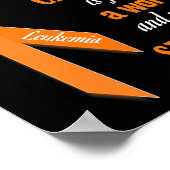 Ribbon leukemie awareness s (zoon) poster (Hoek)