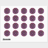Ribbon Mandala Ronde Sticker (Vel)