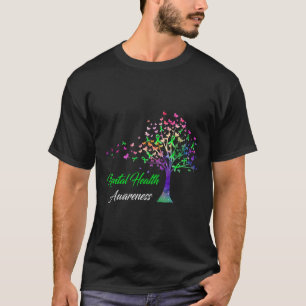 Ribbon mentale gezondheid bewustzijn t-shirt