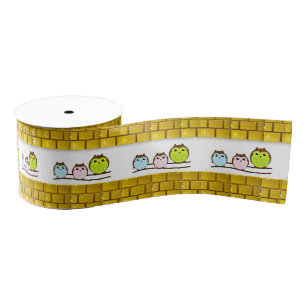 Ribbon Moederdag Owl Grosgrain Lint