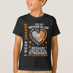 Ribbon MS moeder in wet multiple sclerose bewustzi T-shirt