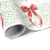 Ribbon on Green Stones Cadeaupapier (Rol Hoek)