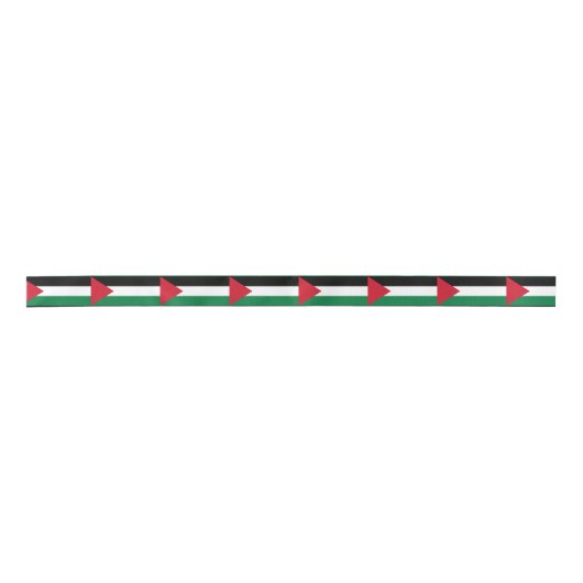 Ribbon (Palestijnse vlag) Satijnen Lint (Voorkant)