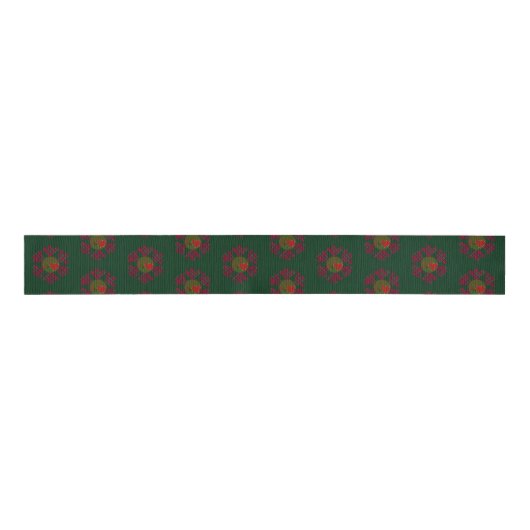 Ribbon Plaid Snowflake Grosgrain Lint (Voorkant)
