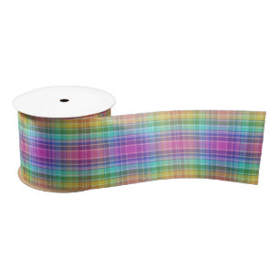Ribbon - Rainbow Madras Satijnen Lint