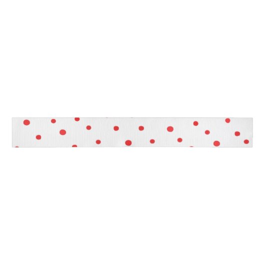 Ribbon Red polka dots Grosgrain Lint (Voorkant)