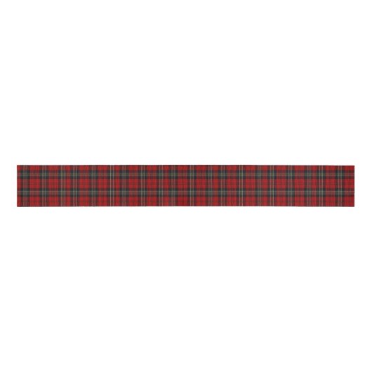 Ribbon - Red Tartan Macpherson Clan Grosgrain Lint (Voorkant)