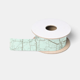 Ribbon reiskaart satijnen lint