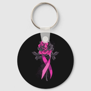 Ribbon Roos Borstkanker Awareness Survivor Warri Sleutelhanger