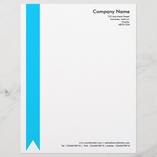 Ribbon - Sky Blue Briefhoofd (Voorkant)