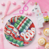 RIBBON SNOEP 9-inch Rondpapier Borden Papieren Bordje (Feest)