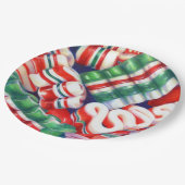 RIBBON SNOEP 9-inch Rondpapier Borden Papieren Bordje (Gekanteld)