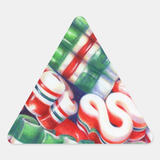 RIBBON SNOEP driehoek Stickers (Voorkant)