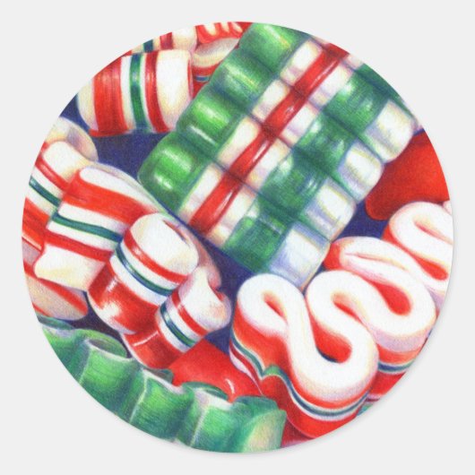 RIBBON SNOEP Grote ronde Stickers (Voorkant)