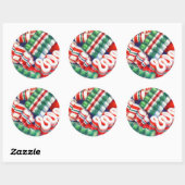 RIBBON SNOEP Grote ronde Stickers (Vel)