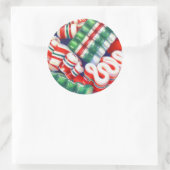 RIBBON SNOEP Grote ronde Stickers (Tas)