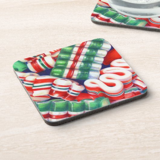 RIBBON SNOEP Hard Plastic Onderzetters (Linkerzijde)