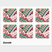 RIBBON SNOEP Large Square Stickers (Vel)