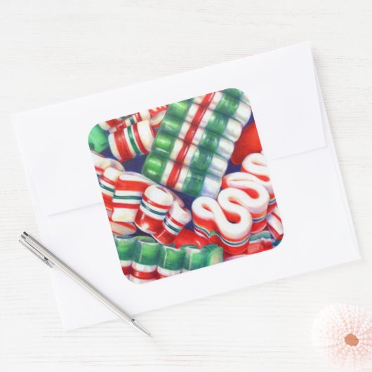 RIBBON SNOEP Large Square Stickers (Envelop)