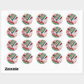 RIBBON SNOEP Small Round Stickers (Vel)
