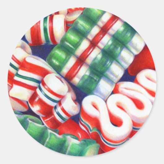 RIBBON SNOEP Small Round Stickers (Voorkant)