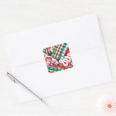 RIBBON SNOEP Small Square Stickers (Envelop)