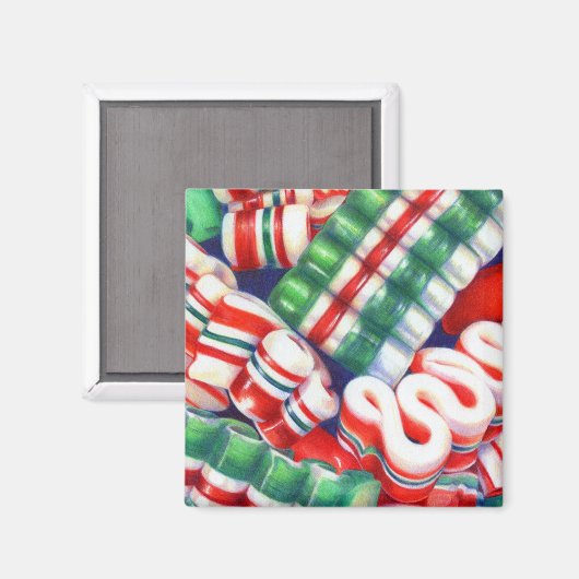 RIBBON SNOEP Square Magnet (Voorkant / Achterkant)