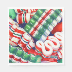 RIBBON SNOEP Standard Luncheon Paper Napkins Servet