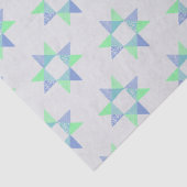 Ribbon Star Quilt Woodblock Tissuepapier (Detail)