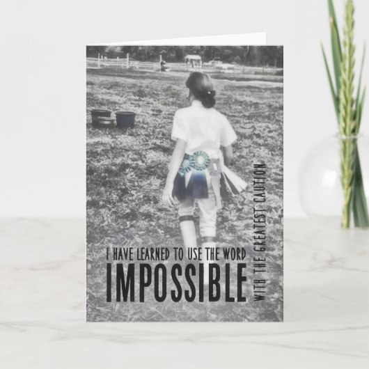 RIBBON SUCCES WENSKAART BEDANKKAART (Voorkant)