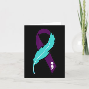 Ribbon Suicide Awareness geestelijke gezondheid vo Kaart