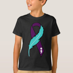 Ribbon Suicide Awareness geestelijke gezondheid vo T-shirt