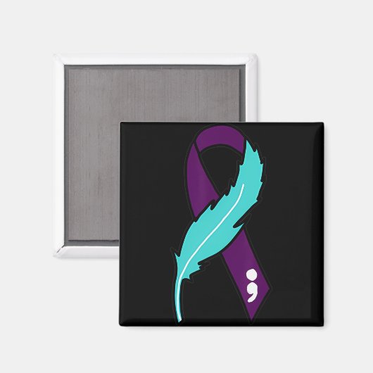 Ribbon Suicide Awareness Mental Health For Men Wom Magneet (Voorkant / Achterkant)