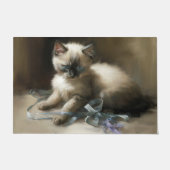 Ribbon Tangle Siamese Kitten Deurmat (Voorkant)