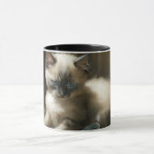 Ribbon Tangle Siamese Kitten Mok (Midden)