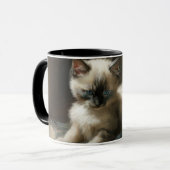 Ribbon Tangle Siamese Kitten Mok (Voorkant links)