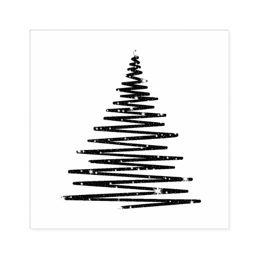 Ribbon Tree Stamp Rubberstempel (Afrduk)