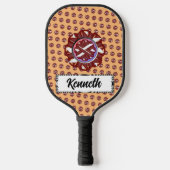 Ribbon van Bourgogne-Ivory door Kenneth Yoncich Pickleball Paddle (Voorkant)