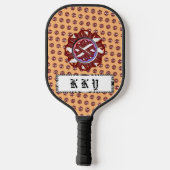 Ribbon van Bourgogne-Ivory door Kenneth Yoncich Pickleball Paddle (Achterkant)
