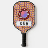 Ribbon van de Bourgogne-Ivory-schijf door Kenneth  Pickleball Paddle (Achterkant)