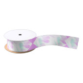 Ribbon van Fuchsia en Turquoise Leaves Satijnen Lint (Spoel)