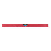 Ribbon vlag Antigua en Barbuda Satijnen Lint (Voorkant)