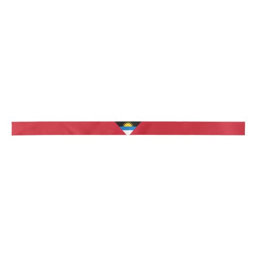 Ribbon vlag Antigua en Barbuda Satijnen Lint (Voorkant)