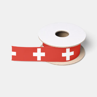 Ribbon vlag Zwitserland Satijnen Lint