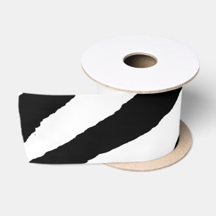 Ribbon voor zwarte en witte Zebra Satijnen Lint