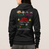 Ribbon w / L op donkere achtergrond Hoodie (Achterkant)